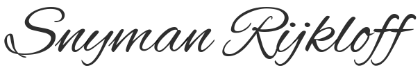 The Rijkloff Journal